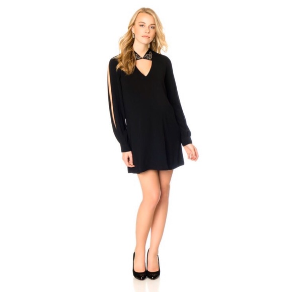 BCBGMaxAzria Dresses & Skirts - BCBGMaxAzria Embellished Collar Dress *Never Worn*